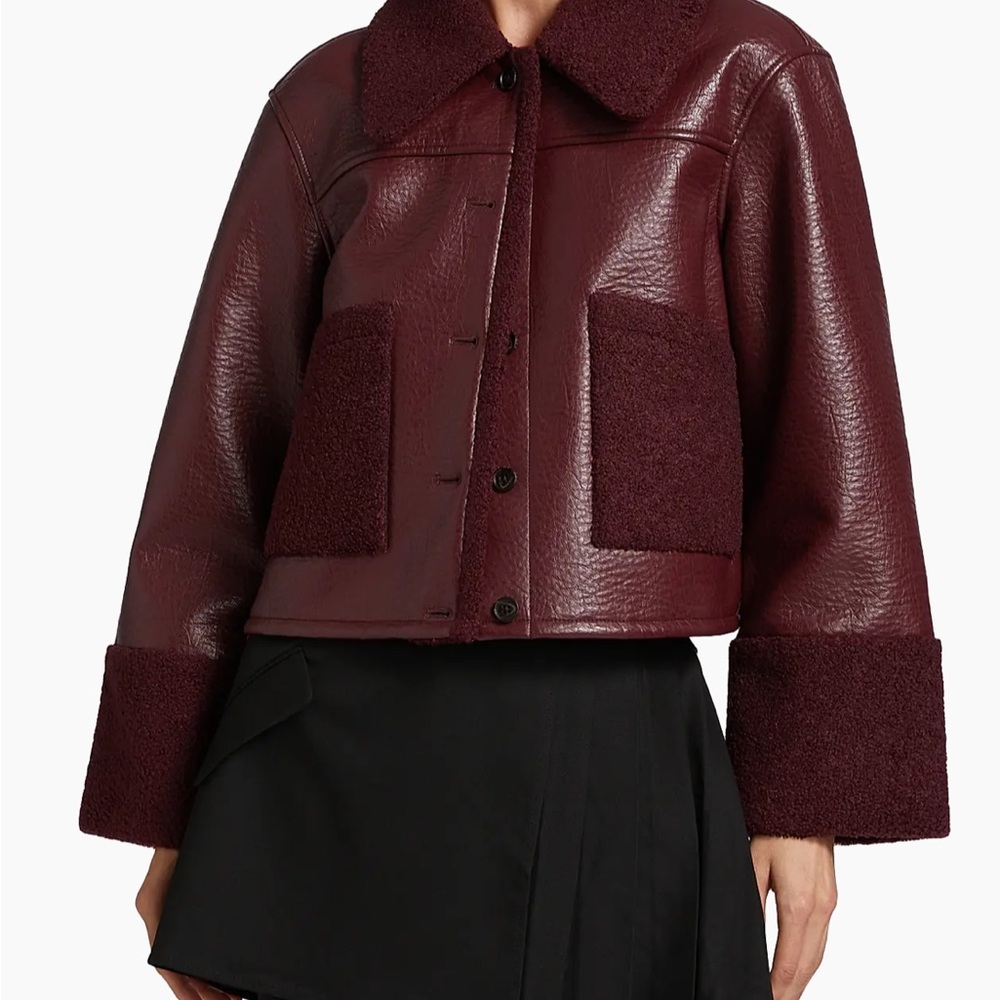 $398 Rails Dria Sherpa-Trimmed Boxy Jacket XS NWOT